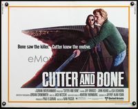 5s127 CUTTER & BONE 1/2sh '81 Jeff Bridges saw the killer, one-eyed John Heard knew the motive!