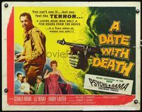 5s130 DATE WITH DEATH 1/2sh '59 you can't see it, but you can feel TERROR in shocking PsychoRama!