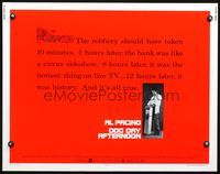 5s150 DOG DAY AFTERNOON 1/2sh '75 Al Pacino, Sidney Lumet bank robbery crime classic!