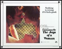 5s156 EMMANUELLE 2 THE JOYS OF A WOMAN 1/2sh '76 Sylvia Kristel, nothing is wrong if it feels good!