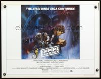 5s157 EMPIRE STRIKES BACK 1/2sh '80 George Lucas, cool Gone with the Wind style art by Roger Kastel