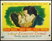 5s159 ENCHANTED COTTAGE 1/2sh '45 Dorothy McGuire & Robert Young live in a fantasy world!