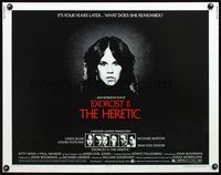 5s166 EXORCIST II: THE HERETIC 1/2sh '77 Linda Blair, John Boorman's sequel to Friedkin's movie!