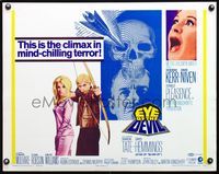 5s168 EYE OF THE DEVIL 1/2sh '66 Deborah Kerr, David Niven, Sharon Tate, mind-chilling terror!