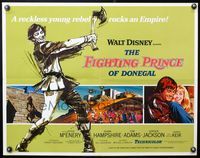 5s180 FIGHTING PRINCE OF DONEGAL 1/2sh '66 Disney, reckless young rebel rocks an empire!