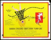 5s204 FUNNY GIRL 1/2sh '69 Barbra Streisand, Omar Sharif, directed by William Wyler!