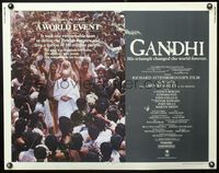 5s210 GANDHI 1/2sh '82 Ben Kingsley as The Mahatma, directed by Richard Attenborough!