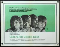 5s215 GIRL WITH GREEN EYES 1/2sh '64 four images of pretty Rita Tushingham in different moods!