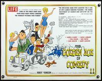 5s218 GOLDEN AGE OF COMEDY 1/2sh '58 Laurel & Hardy, Jean Harlow, winner of 2 Academy Awards!