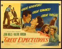 5s223 GREAT EXPECTATIONS 1/2sh '47 John Mills, Hobson, Charles Dickens, directed by David Lean!