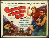 5s225 GUNFIRE AT INDIAN GAP 1/2sh '57 sexy cowgirl Vera Ralston & Anthony George with smoking guns!