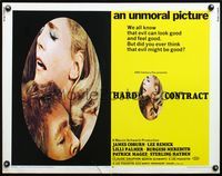 5s233 HARD CONTRACT 1/2sh '69 sexy close-up romantic image of James Coburn & Lee Remick!