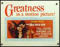 5s240 HEIRESS 1/2sh '49 William Wyler, romantic c/u of Olivia de Havilland & Montgomery Clift!