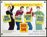 5s247 HIGH TIME 1/2sh '60 Bing Crosby, Fabian, Tuesday Weld, Nicole Maurey