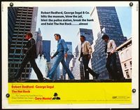 5s249 HOT ROCK 1/2sh '72 cool different image of Robert Redford, George Segal, Leibman & Sand!