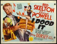 5s255 I DOOD IT style B 1/2sh '43 Eleanor Powell, Red Skelton playing saxophone, Jimmy Dorsey!
