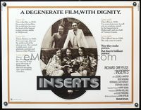 5s270 INSERTS 1/2sh '76 x-rated Richard Dreyfuss, Jessica Harper, a degenerate film with dignity!