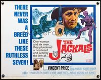 5s284 JACKALS 1/2sh '67 Vincent Price plundering in South Africa with ruthless companions!