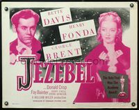 5s291 JEZEBEL 1/2sh R56 Bette Davis, Henry Fonda, directed by William Wyler!