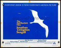 5s294 JONATHAN LIVINGSTON SEAGULL style A 1/2sh '73 from Richard Bach's book!