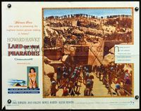 5s320 LAND OF THE PHARAOHS style B 1/2sh '55 sexy Joan Collins, image of slaves building pyramids!