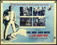 5s322 LAST ANGRY MAN 1/2sh '59 Paul Muni is a dedicated doctor from the slums exploited by TV!