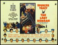 5s325 LAST HURRAH style B 1/2sh '58 John Ford, Spencer Tracy, portraits of 12 top cast members!