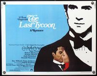 5s330 LAST TYCOON 1/2sh '76 Robert De Niro, Jeanne Moreau, directed by Elia Kazan!