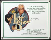 5s332 LATE SHOW 1/2sh '77 great artwork of Art Carney & Lily Tomlin by Richard Amsel!