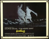 5s351 LOVING 1/2sh '70 great image of sexy Eva Marie Saint taking a swing at George Segal!