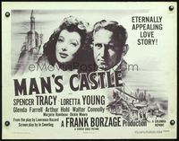 5s370 MAN'S CASTLE 1/2sh R50 great close up of Spencer Tracy & pretty Loretta Young!
