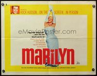 5s372 MARILYN 1/2sh '63 great sexy full-length image of young Monroe, plus Rock Hudson too!