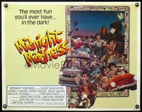 5s382 MIDNIGHT MADNESS 1/2sh '80 cool art of entire cast in boardgame by David McMacken!
