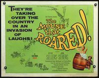 5s391 MOUSE THAT ROARED 1/2sh '59 Sellers & Seberg take over the country w/an invasion of laughs!