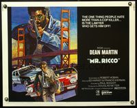 5s393 MR. RICCO 1/2sh '74 L. Salk art of Dean Martin on the run in San Francisco California!