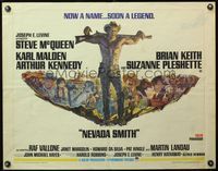 5s399 NEVADA SMITH 1/2sh '66 Steve McQueen drank and killed and loved and never forgot how to hate!