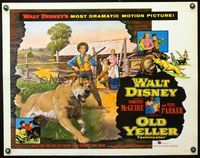 5s422 OLD YELLER 1/2sh R74 great artwork of Disney's most classic canine by Paul Wenzel!