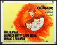 5s435 OUTRAGE 1/2sh '64 Paul Newman as a Mexican bandit in a loose remake of Rashomon!
