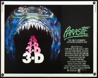 5s437 PARASITE 1/2sh '82 Charles Band, the first futuristic monster movie in 3-D!