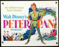 5s442 PETER PAN 1/2sh R76 Walt Disney animated cartoon fantasy classic, great full-length art!