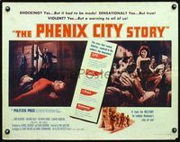 5s445 PHENIX CITY STORY style B 1/2sh '55 classic noir, it took the military to subdue their sin!