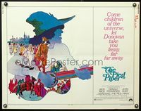 5s446 PIED PIPER 1/2sh '72 directed by Jacques Demy, cool art of Donovan playing guitar!