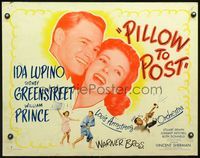 5s448 PILLOW TO POST style B 1/2sh '45 Prince, Ida Lupino + Louis Armstrong playing his trumpet!