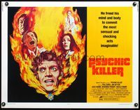 5s463 PSYCHIC KILLER 1/2sh '75 he freed his mind & body to commit the most sensual & shocking acts!