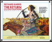 5s478 RETURN OF A MAN CALLED HORSE 1/2sh '76 art of Richard Harris as Native American Indian!