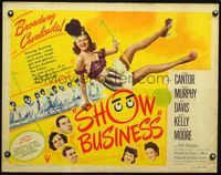 5s524 SHOW BUSINESS style B 1/2sh '44 Eddie Cantor, super sexy dancer Constance Moore!