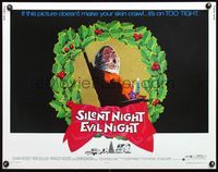5s527 SILENT NIGHT EVIL NIGHT 1/2sh '75 this gruesome image will surely make your skin crawl!