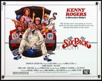 5s535 SIX PACK 1/2sh '82 great artwork of Kenny Rogers & his young car racing crew