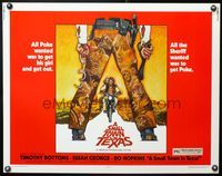 5s542 SMALL TOWN IN TEXAS 1/2sh '76 cool art of Timothy Bottoms & Susan George by Drew Struzan!