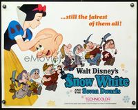 5s546 SNOW WHITE & THE SEVEN DWARFS 1/2sh R67 Walt Disney animated cartoon fantasy classic!
